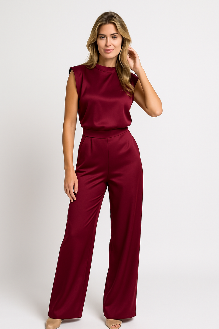 CELESTE |  Occasion Satin Look Jumpsuit