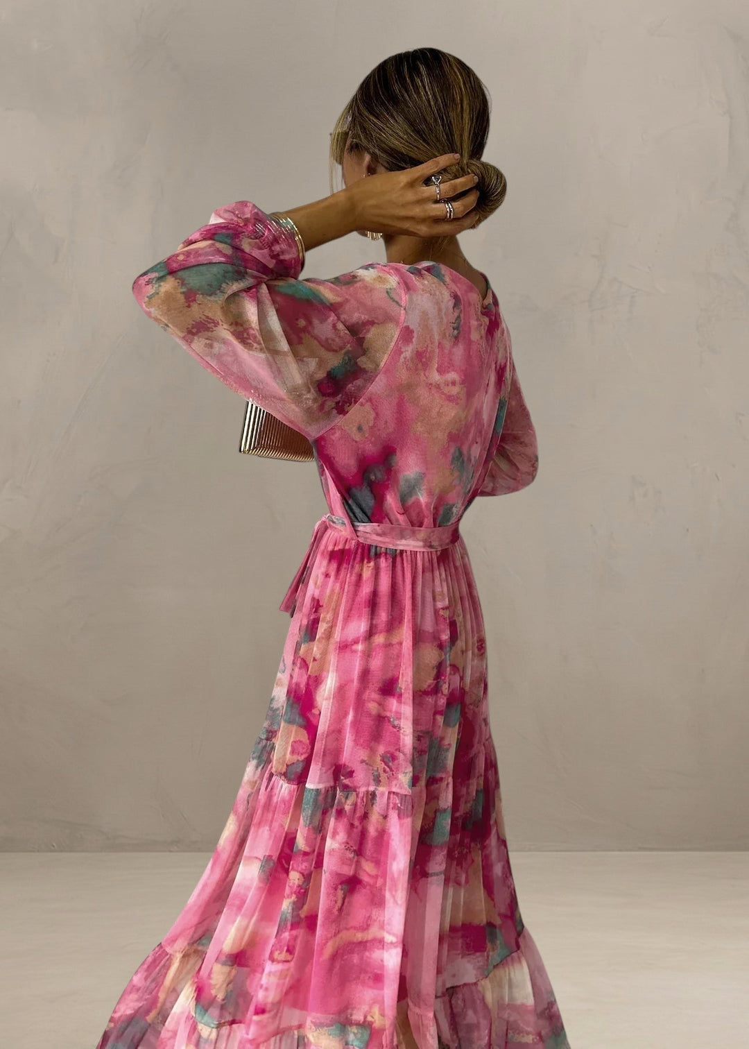 MOLLY | WRAP DRESS WITH FLORAL PRINT