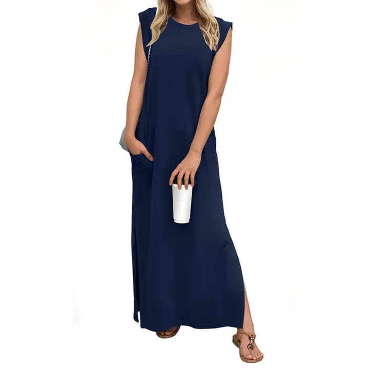 LYDIA™ – Breezy Split Pocket Maxi Dress