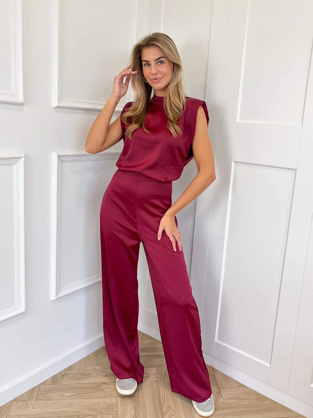 CELESTE |  Occasion Satin Look Jumpsuit