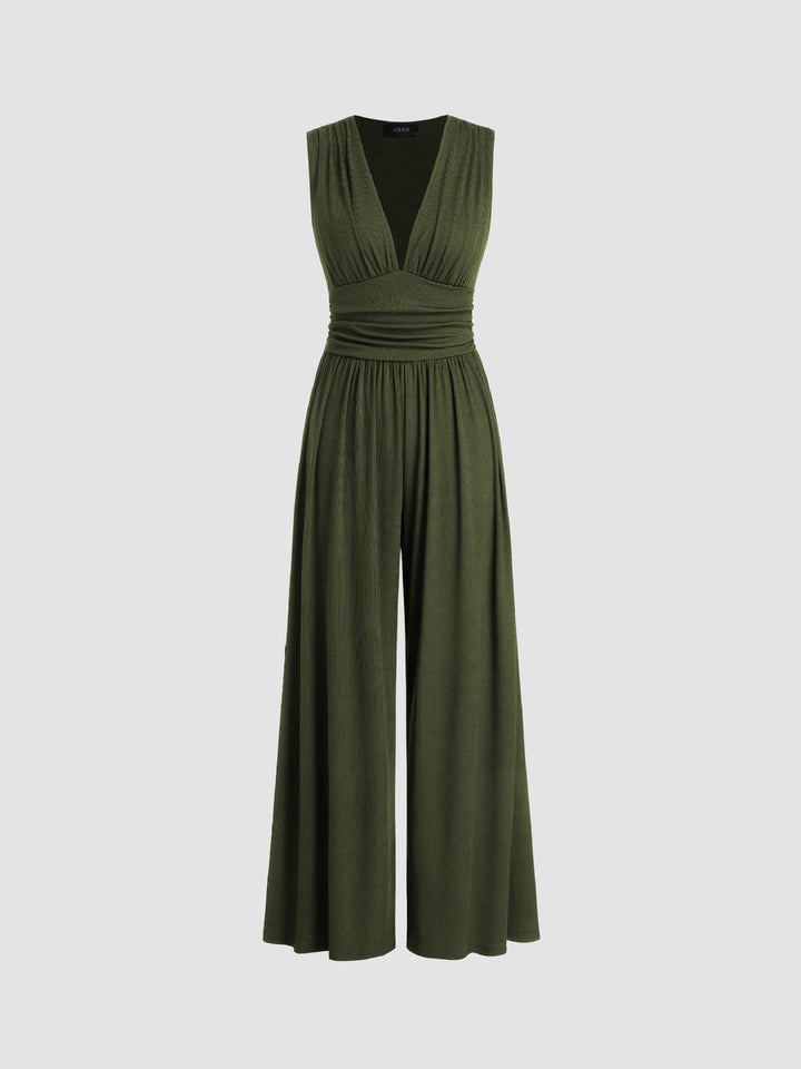 CHAR – Chic Sleeveless Wide-Leg Jumpsuit