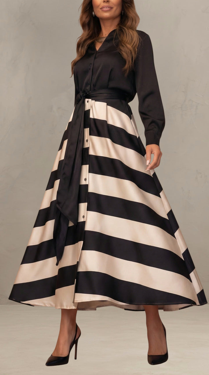 MILA | STRIPED MAXI DRESS