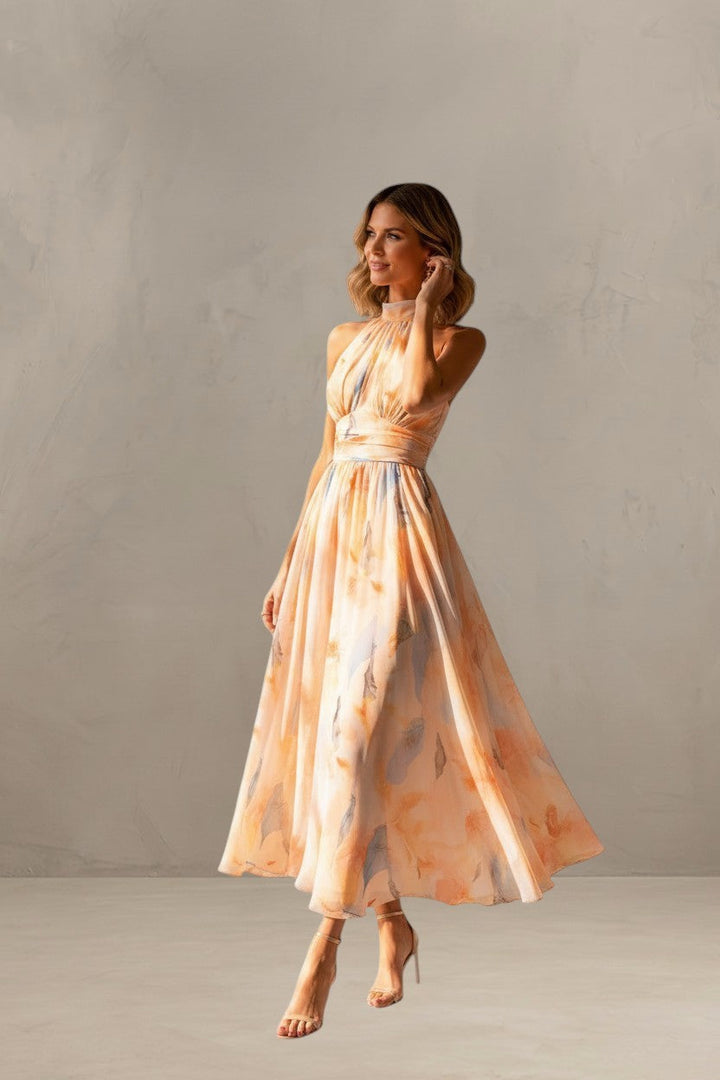 ESTHER | HALTER NECK SUMMER DRESS