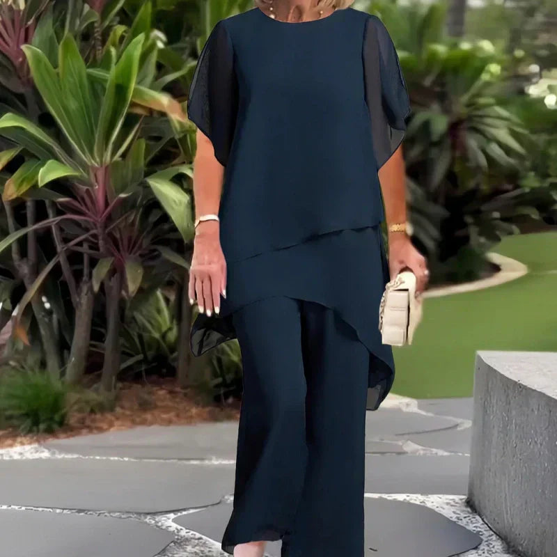 LISA | Top & Wide Leg Pants Set