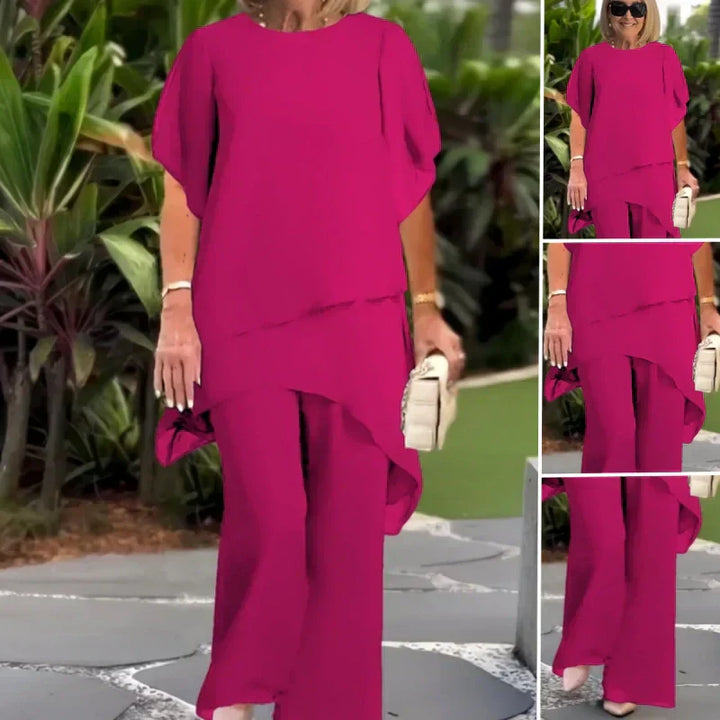 LISA | Top & Wide Leg Pants Set