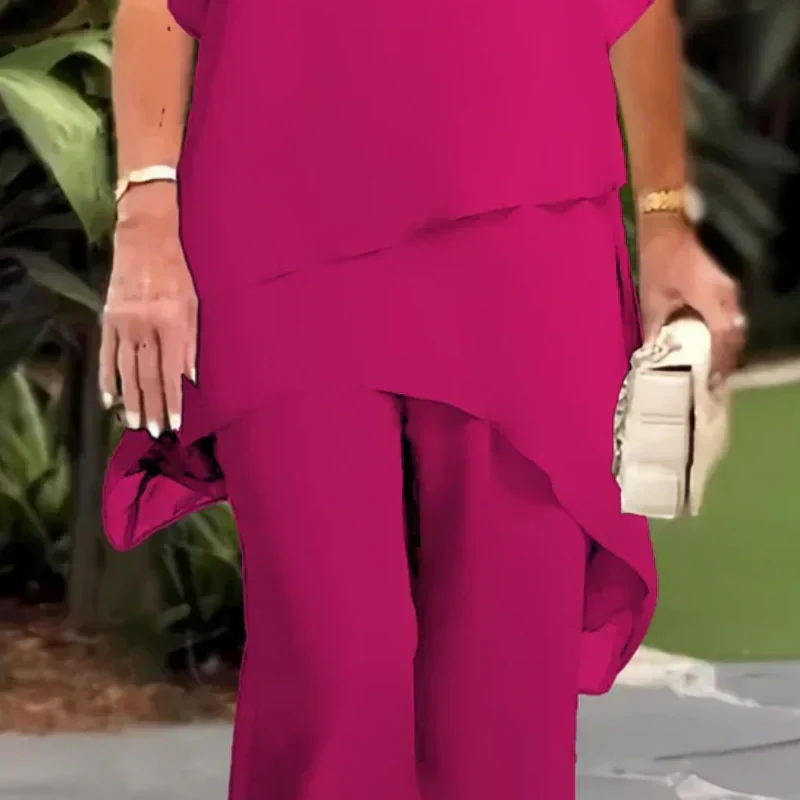 LISA | Top & Wide Leg Pants Set