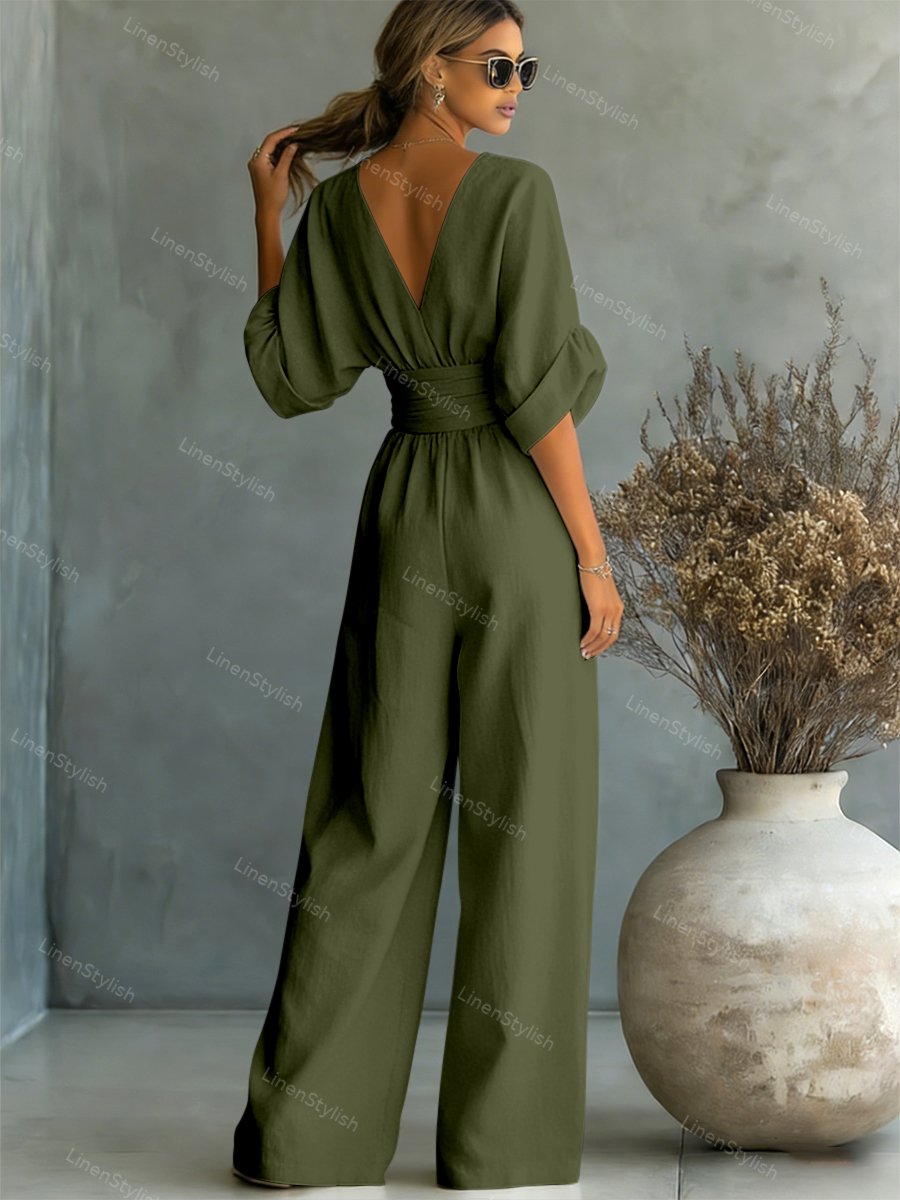 Elira Essential V-Neck Jumpsuit