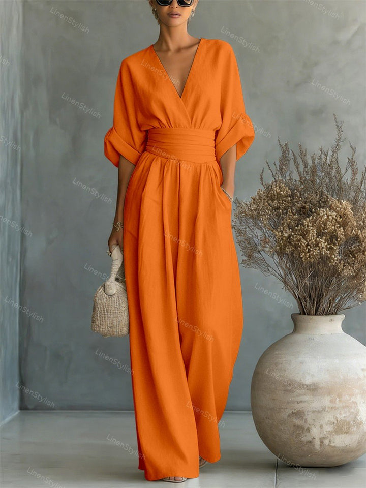 Elira Essential V-Neck Jumpsuit