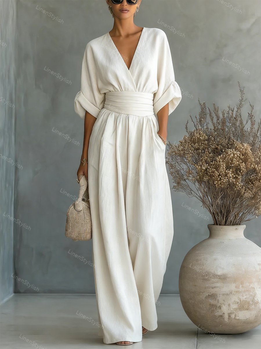 Elira Essential V-Neck Jumpsuit
